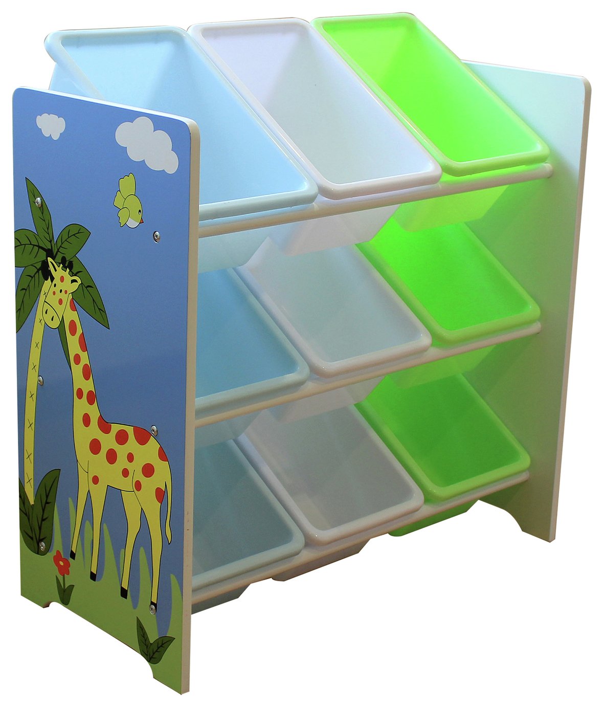 Liberty House Safari Storage Unit with 9 Plastic Bins