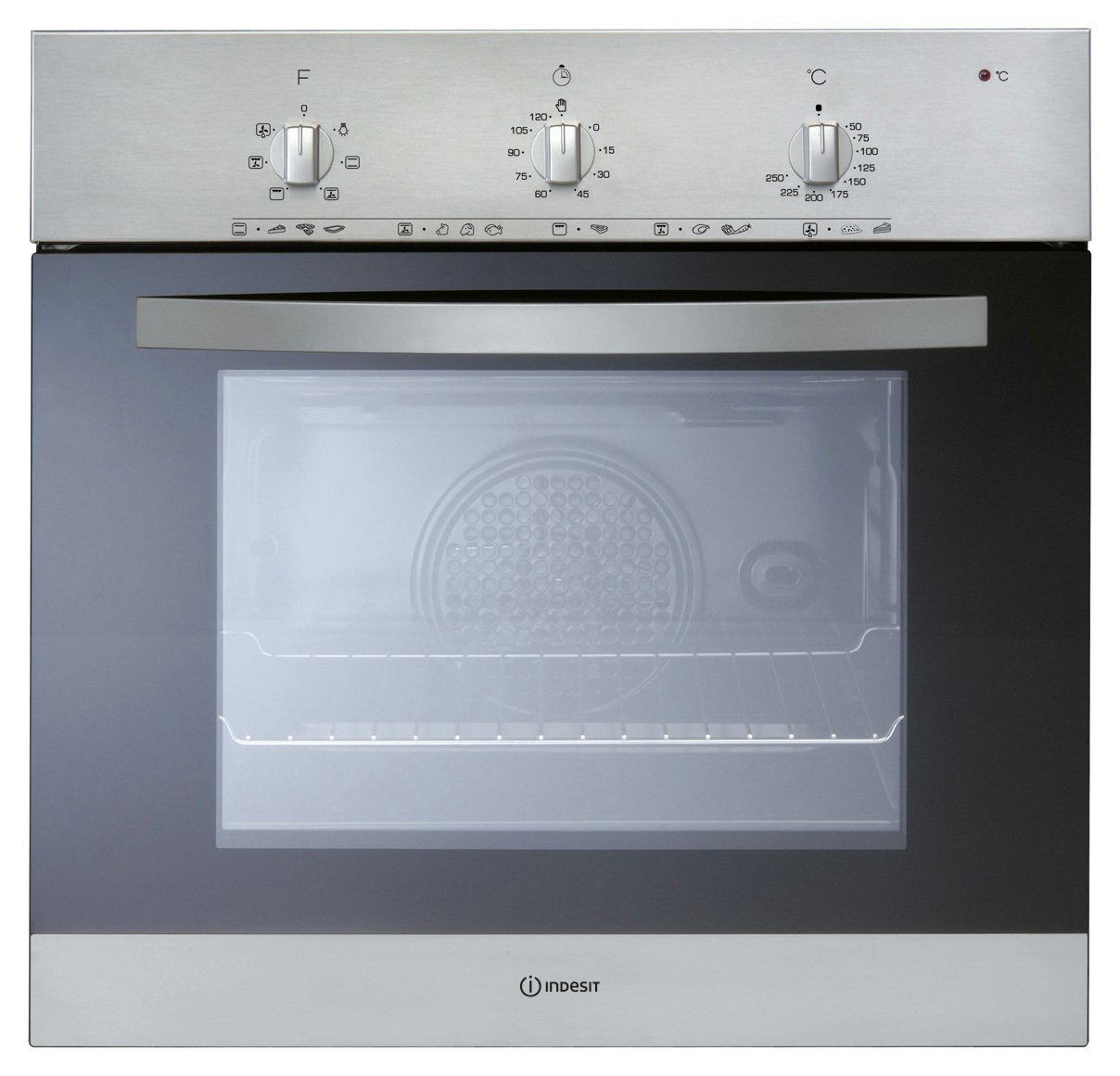 Indesit IFV5Y0IX Single Built In Oven - Silver