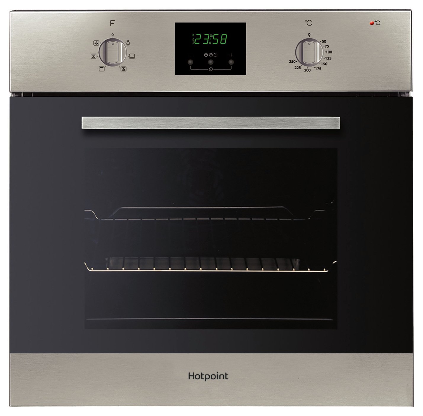 silver electric oven
