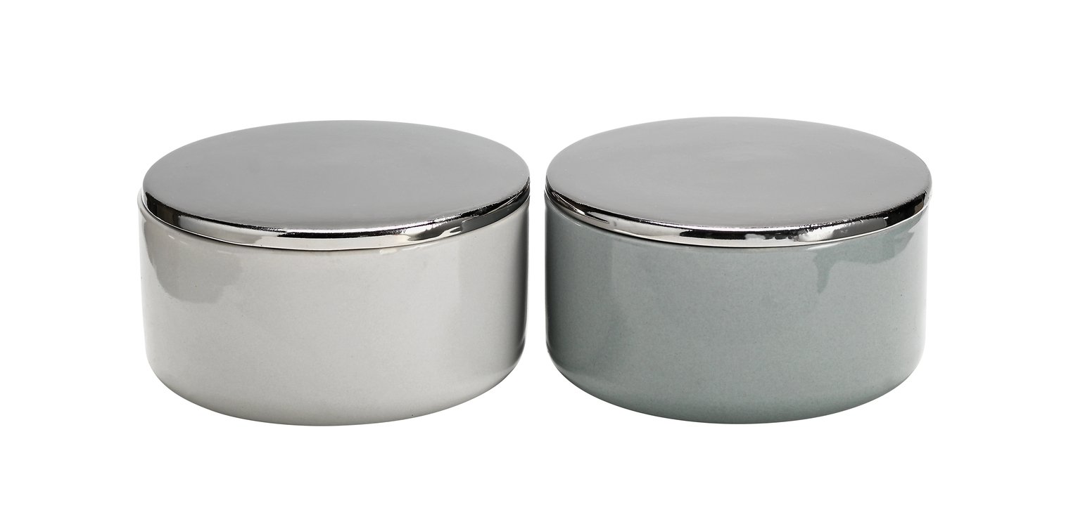 Sainsbury's Home Winter Ceramic Stacking Candle