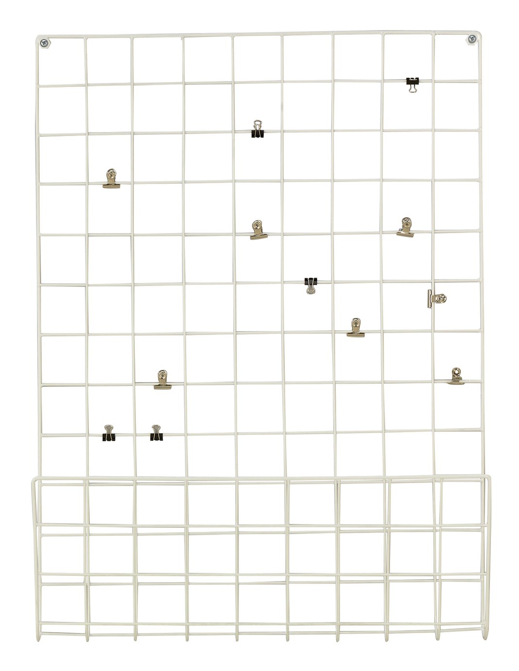 Argos Home Metal Notice Board with Pegs - White