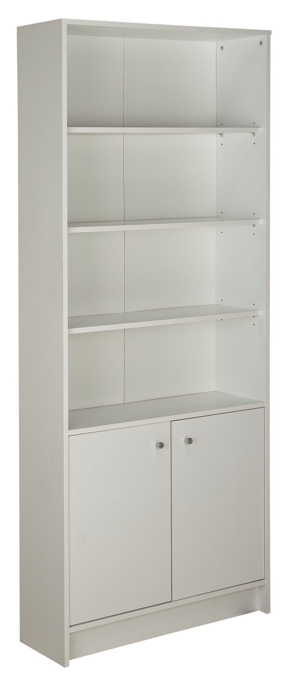 Argos Home Malibu 2 Door Tall Bookcase - White