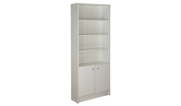 Buy Argos Home Malibu 2 Door Tall Bookcase White Bookcases And Shelving Units Argos