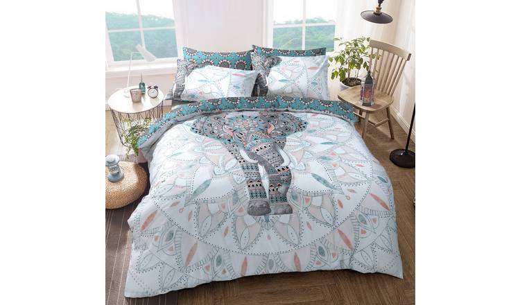 Buy Argos Home Elephant Mandala Bedding Set Double Duvet