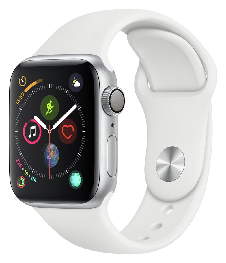 Apple Watch S4 GPS 40mm - Silver Aluminum / White Band
