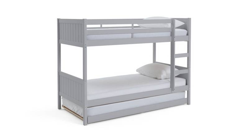 Buy Habitat Detachable Bunk Bed Trundle 3 Mattresses Grey