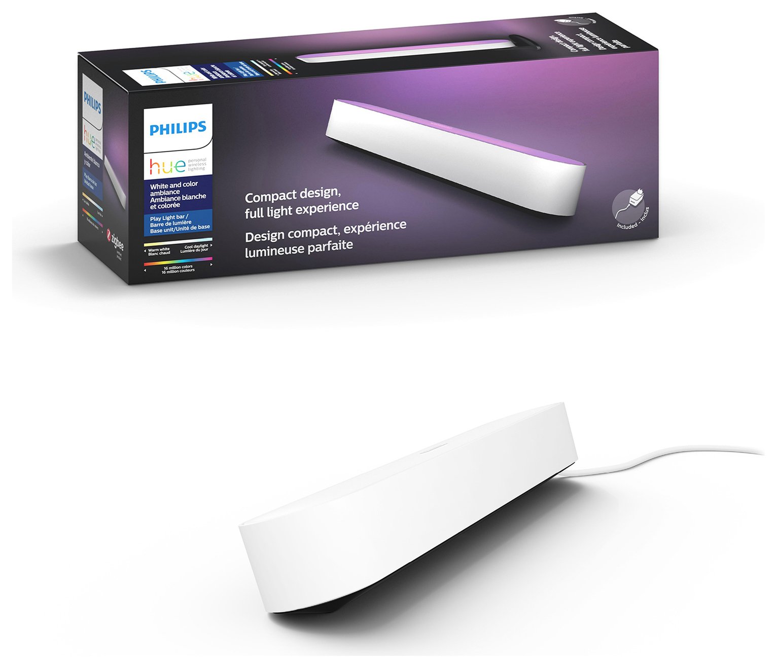 Philips Hue Play Wall Entertainment Light- Single Pack White