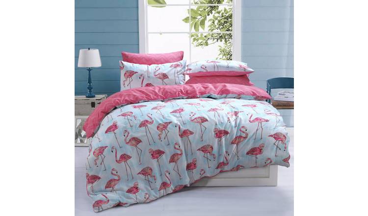 Buy Argos Home Flamingo Stripe Bedding Set Double Duvet