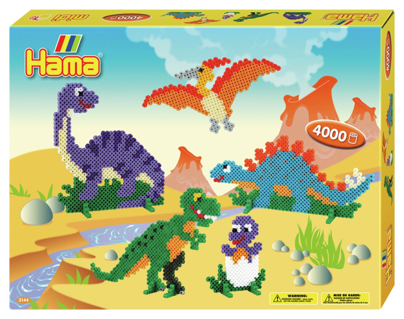 perler dinosaurs 5500pc beads activity bucket