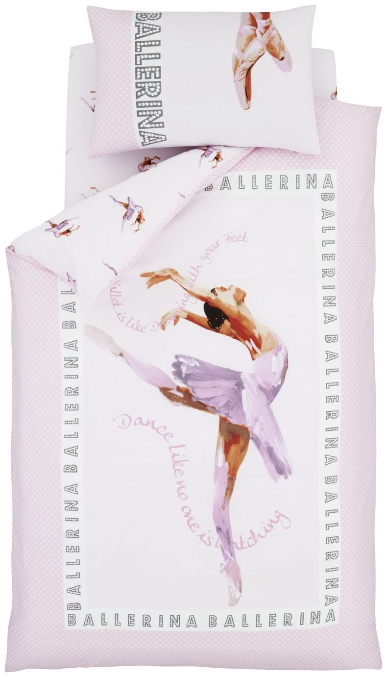 Catherine Lansfield Ballerina Pink Bedding Set - Single