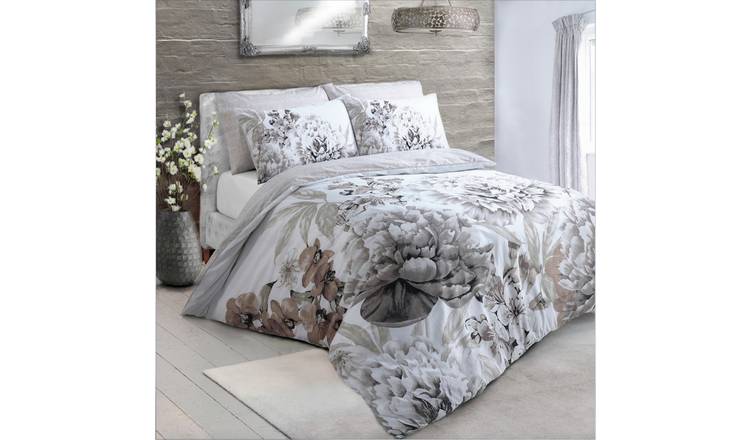 Buy Argos Home Natural Floral Bloom Bedding Set Single