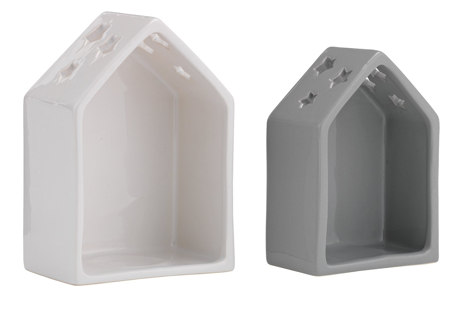 Sainsbury's Home Set of 2 Tealight Houses