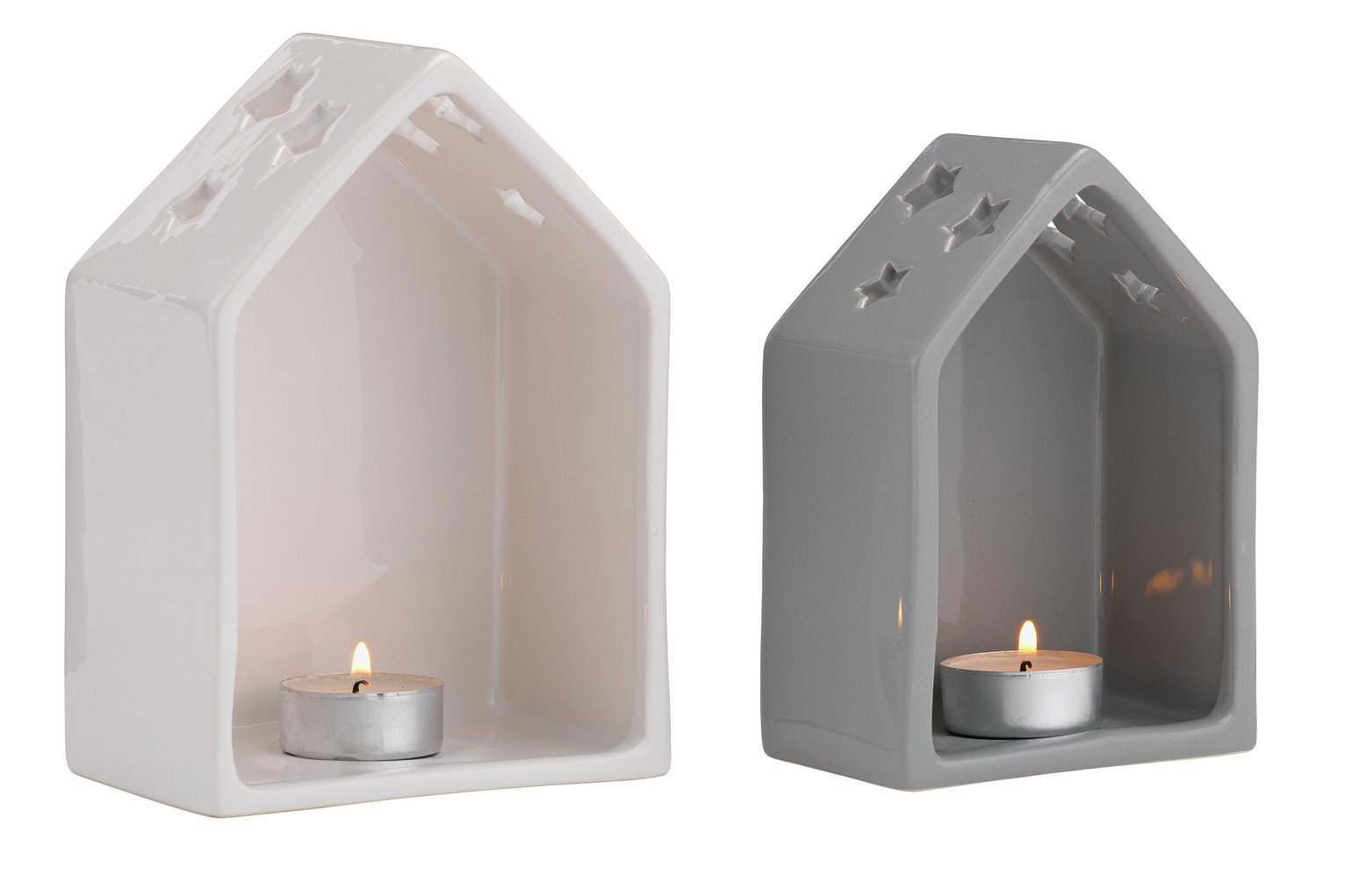 Sainsbury's Home Set of 2 Tealight Houses Reviews
