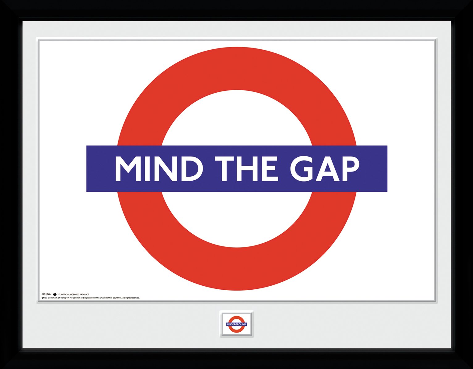 TFL Mind the Gap 30x40cm Framed Print review