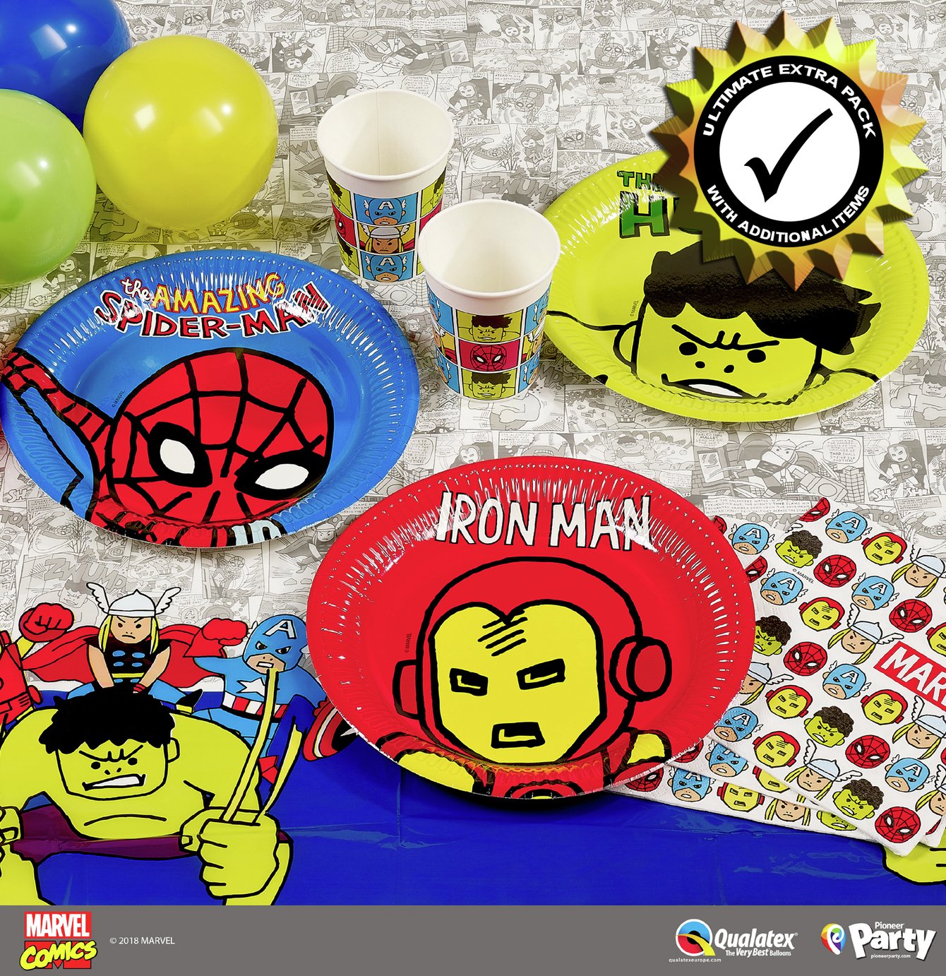 Marvel Avengers Premium Party Pack for 24 Guests