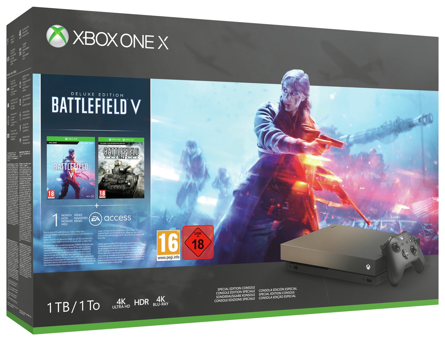 Xbox One X Gold Rush Edn 1TB Console & Battlefield V Bundle review