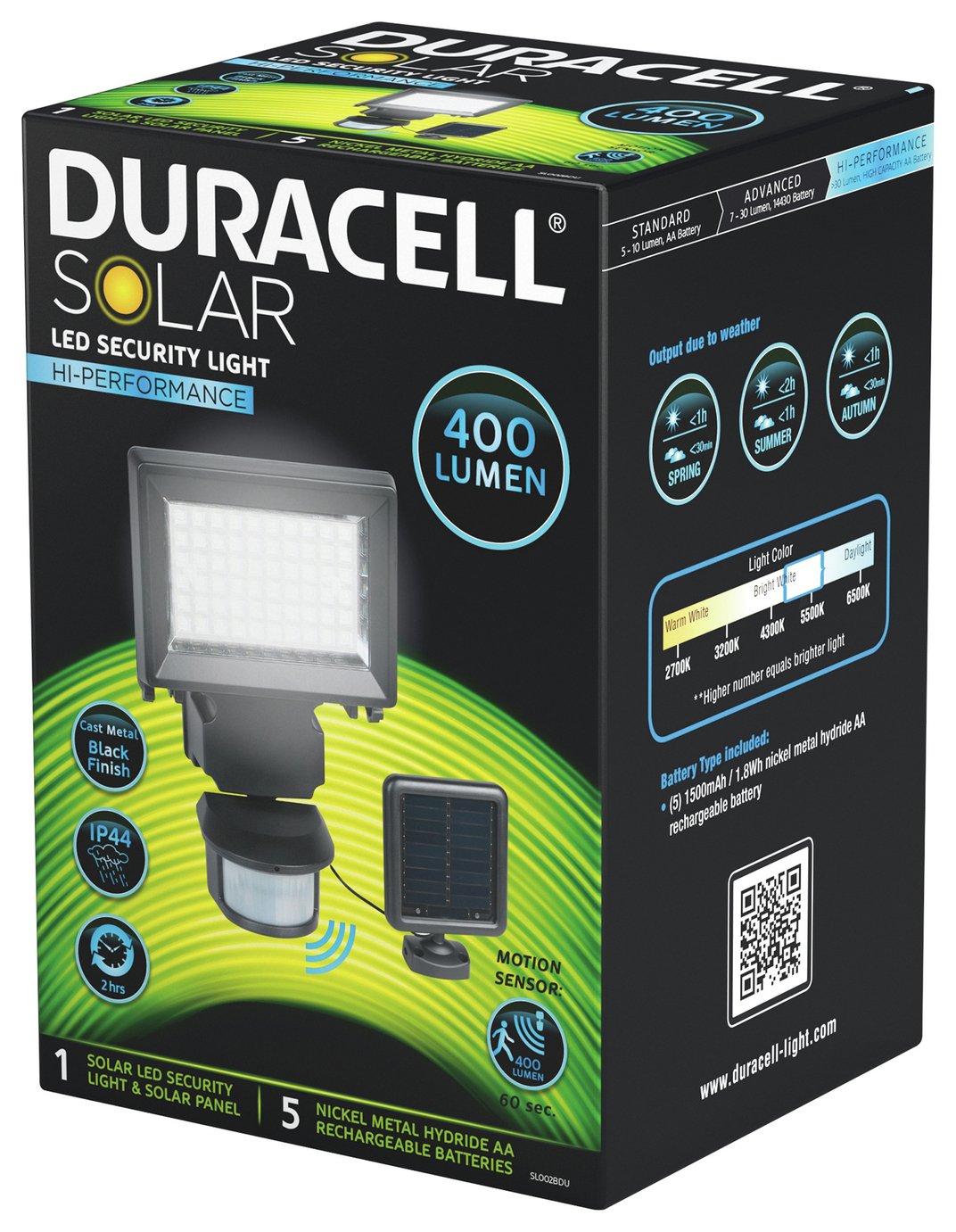 Duracell SL002BDU Solar Security Light at Argos Reviews