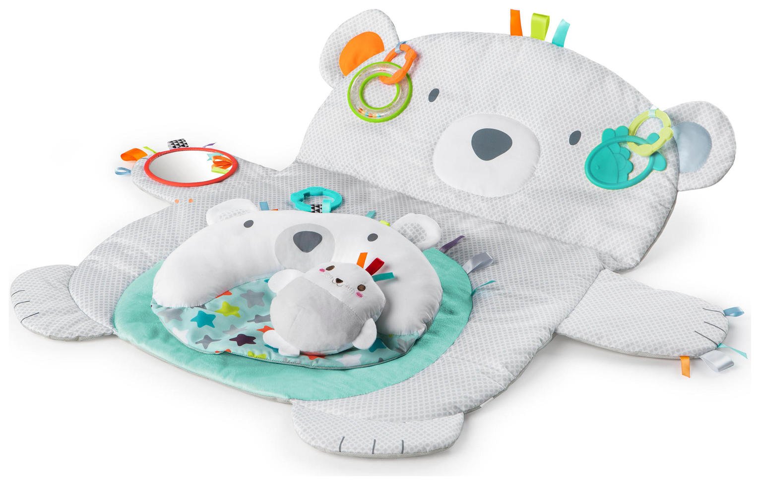 Bright Starts Tummy Time Prop and Play Polar Bear