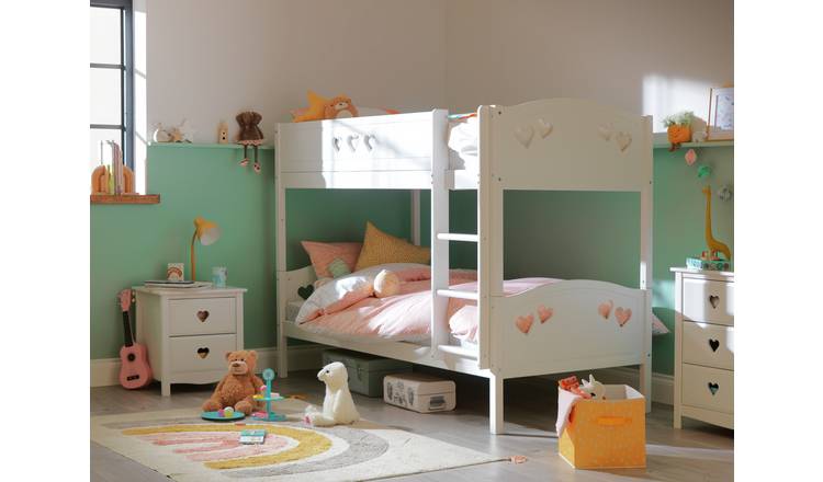 Buy Argos Home Mia White Single Bunk Bed 2 Kids Mattresses Kids Beds Argos
