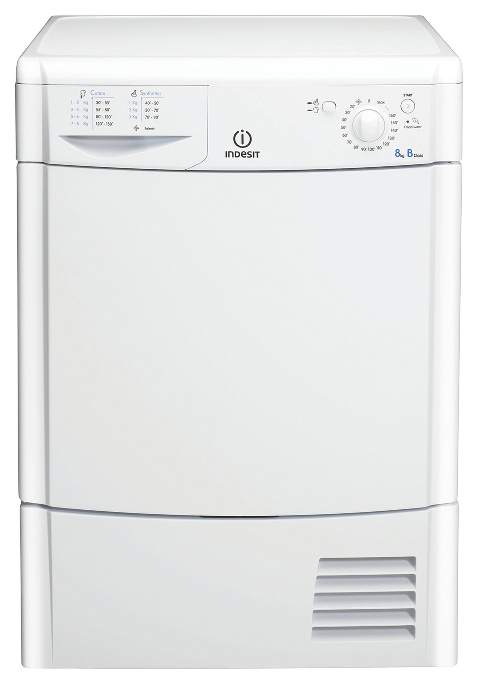 Indesit IDC8T3B 8KG Condenser Tumble Dryer - White