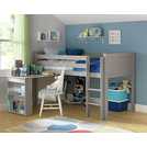 Buy Habitat Brooklyn Mid Sleeper with Desk Grey Kids beds Argos