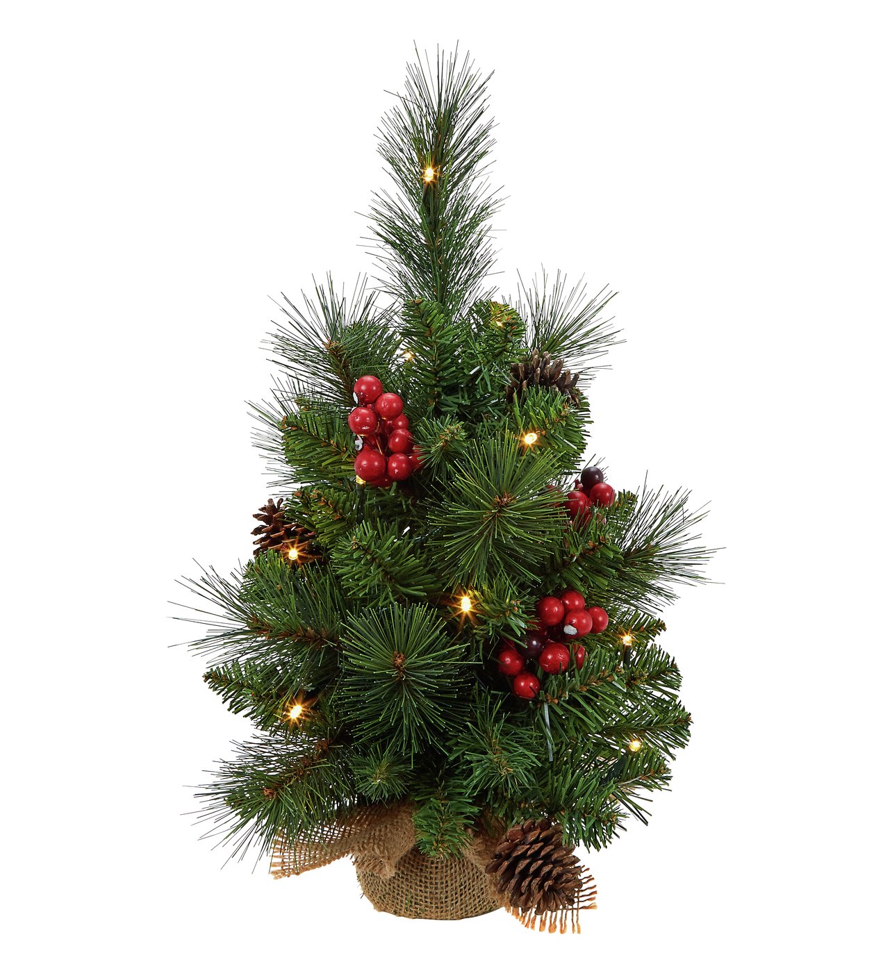 Argos Home Traditional PreLit Hessian Christmas Tree 1.5ft Reviews