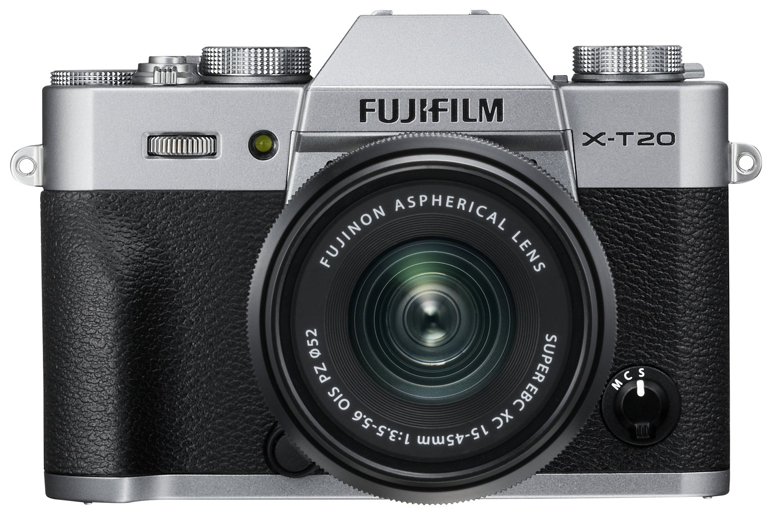 Fujifilm X-T20 24.3MP 15-45mm Compact System Camera - Silver