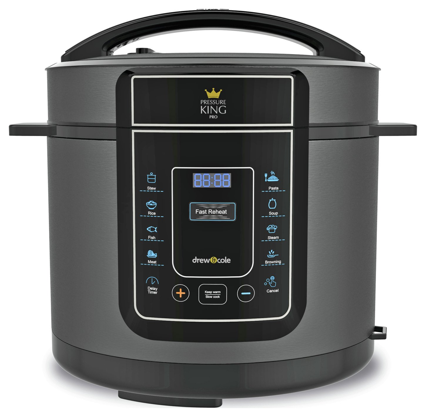 Pressure King Pro 12-in-1 5L Digital Pressure Cooker - Black