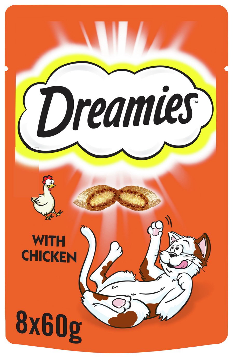 Dreamies Cat Treats with Chicken - 8 x 60g