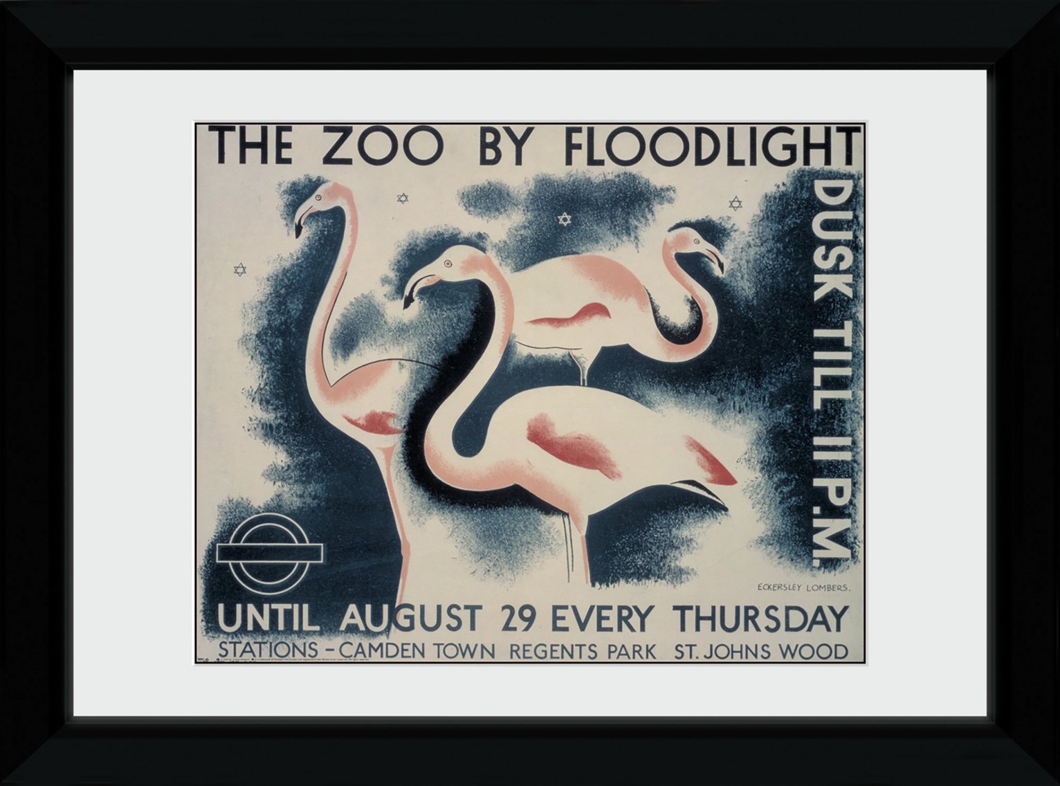 TFL Floodlit Zoo 50x70cm Framed Print review