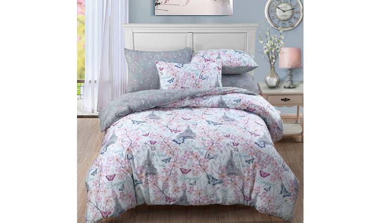 Buy Argos Home Paris Blossom Bedding Set Double Duvet Cover