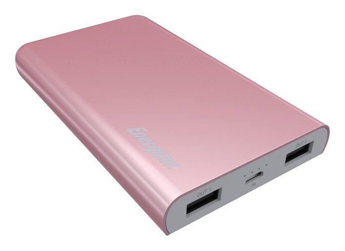 Energizer 8000mAh Slim Portable Power Bank - Rose Gold