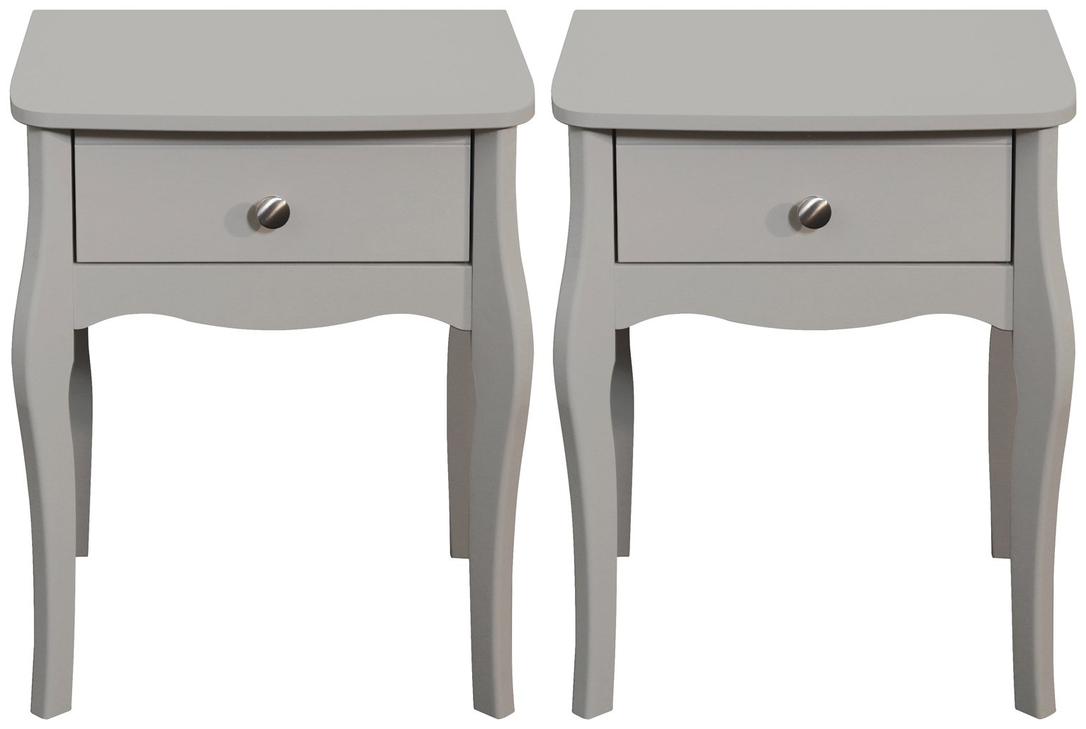  Amelie 2 Bedside Tables - Grey