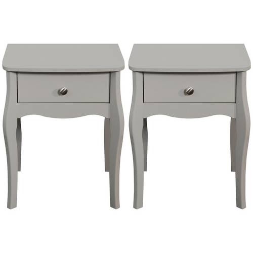 Buy Argos Home Amelie 2 Bedside Tables Grey Bedside Tables