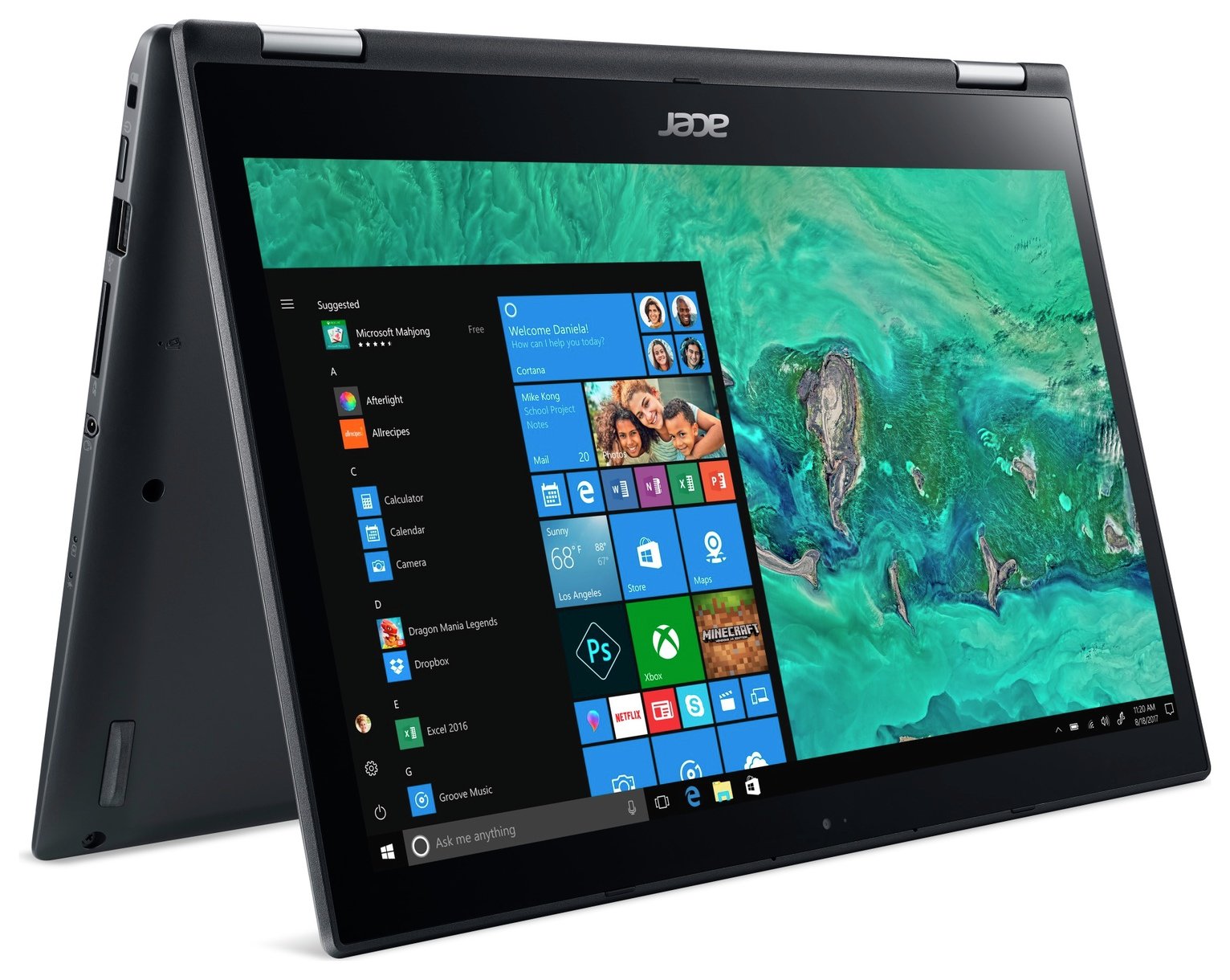 Как включается ноутбук acer spin 3