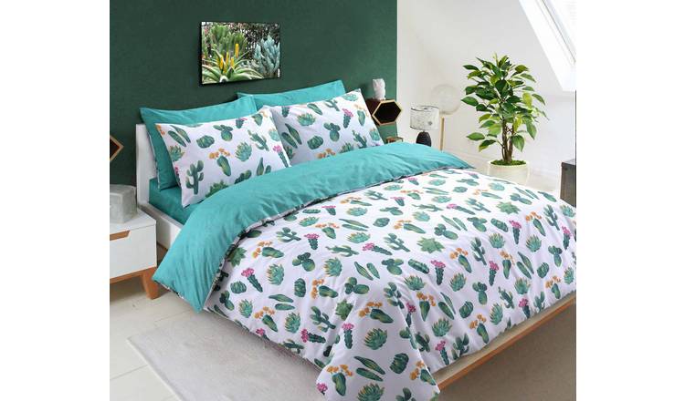 Buy Argos Home Tropical Cactus Bedding Set Double Duvet