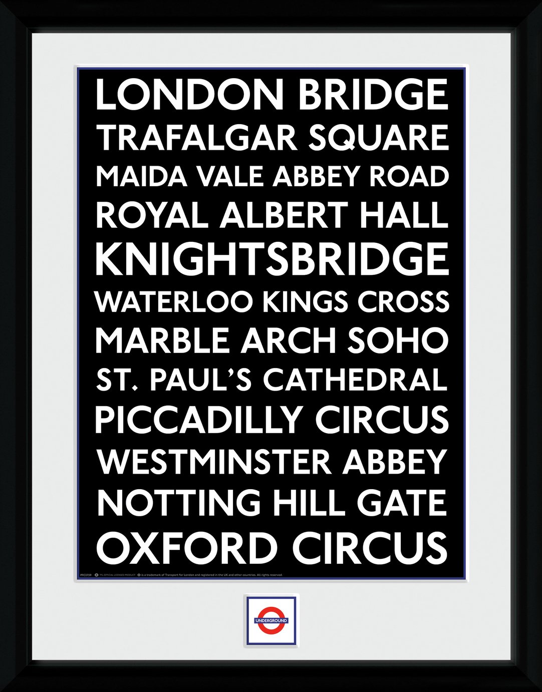 TFL Placed 30x40cm Framed Print review