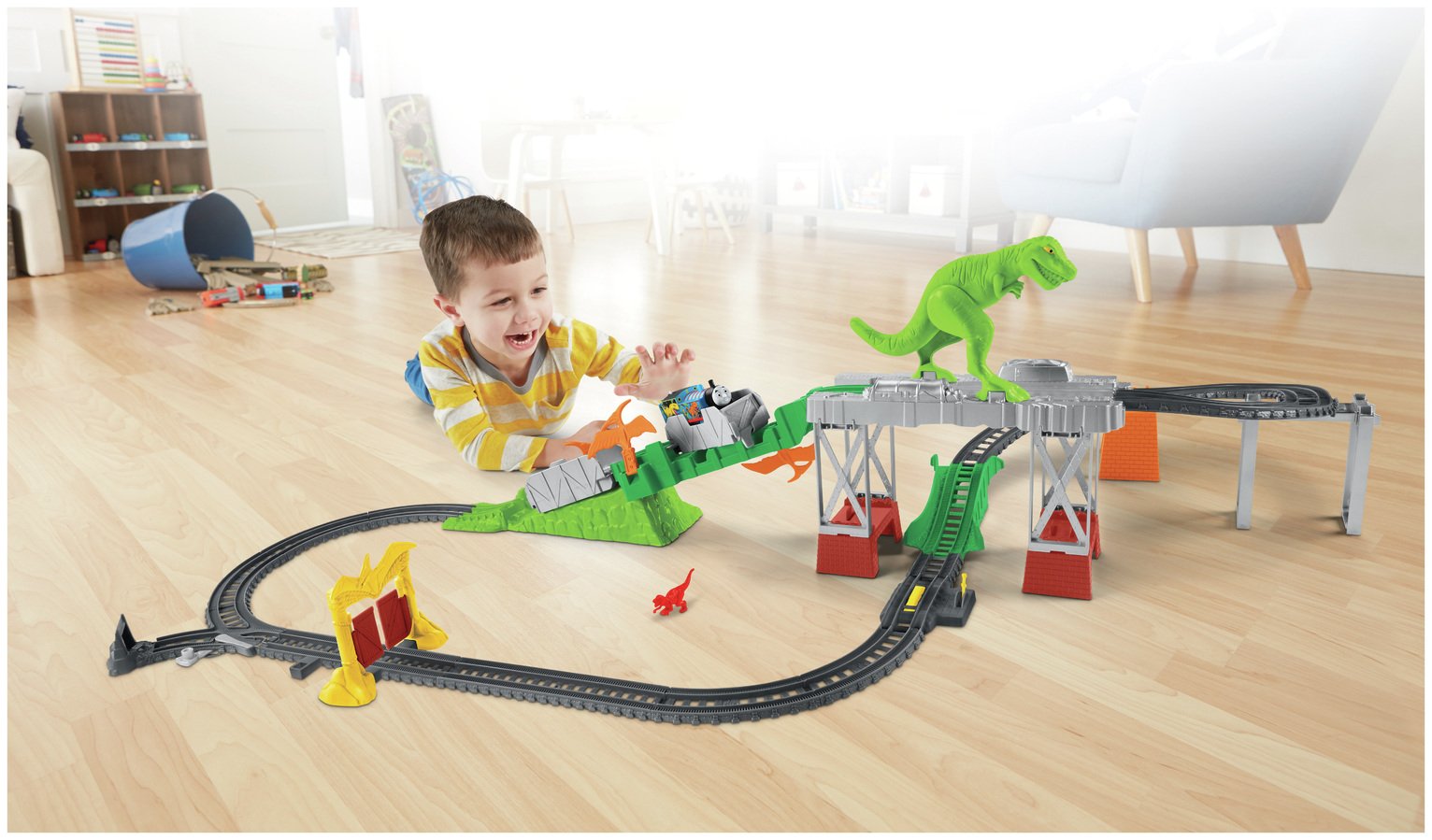 thomas and friends trackmaster dino escape set