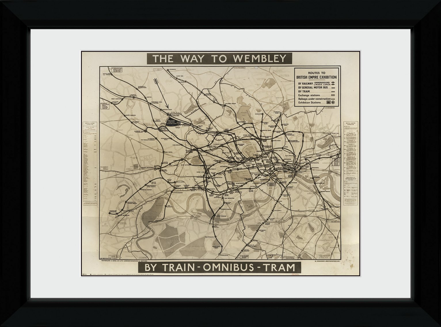 TFL Way to Wembley 50x70cm Framed Print review