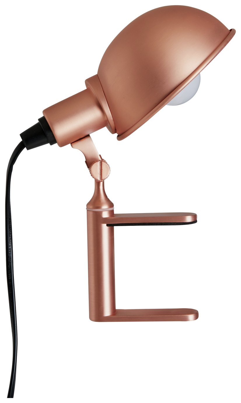 Habitat Tommy Clamp Lamp - Copper