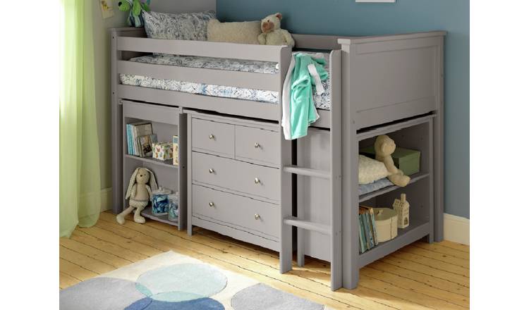 Buy Habitat Brooklyn Ultimate Mid Sleeper Grey Kids beds Argos