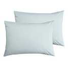 Buy Habitat Cotton Rich 180 TC Standard Pillowcase Pair-Duck Egg ...