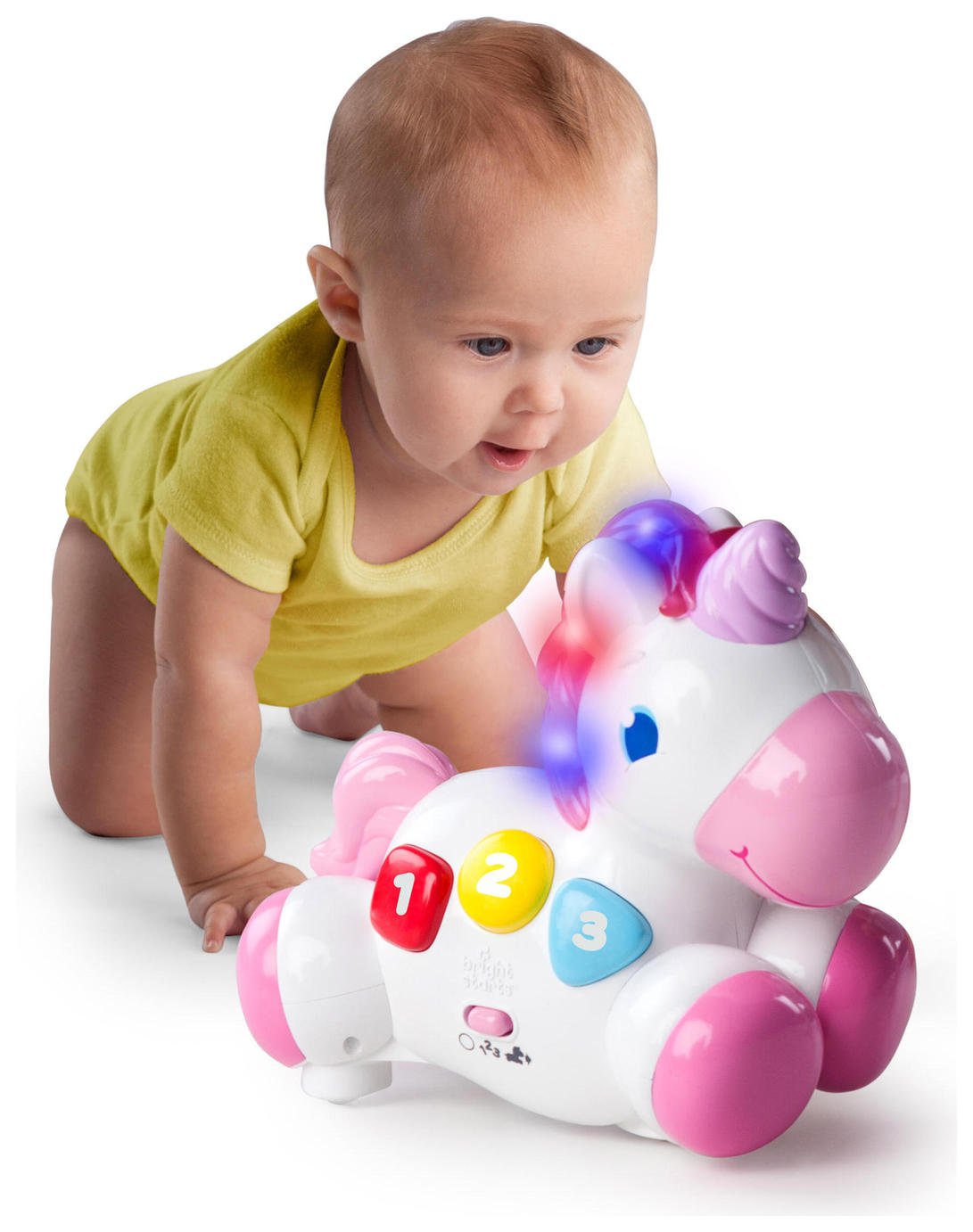 bright starts rock and glow unicorn toy
