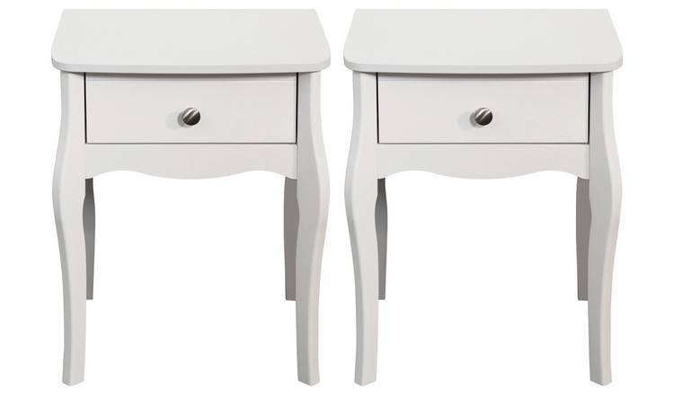 Bedside Tables Buy Amelie 2 Bedside Tables - White | Bedside tables | Argos