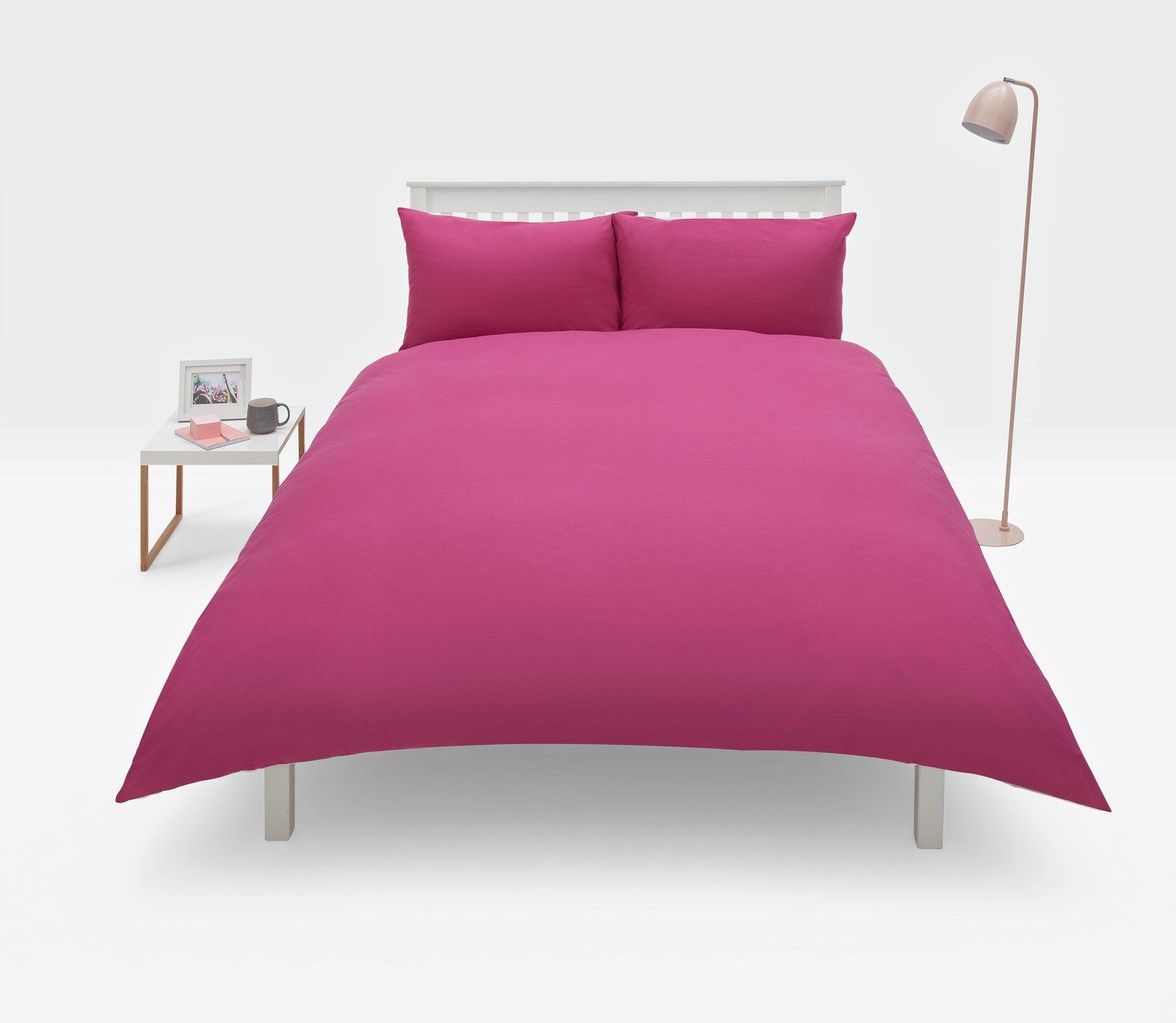 Argos Home Fuchsia and White Bedding Set Reviews