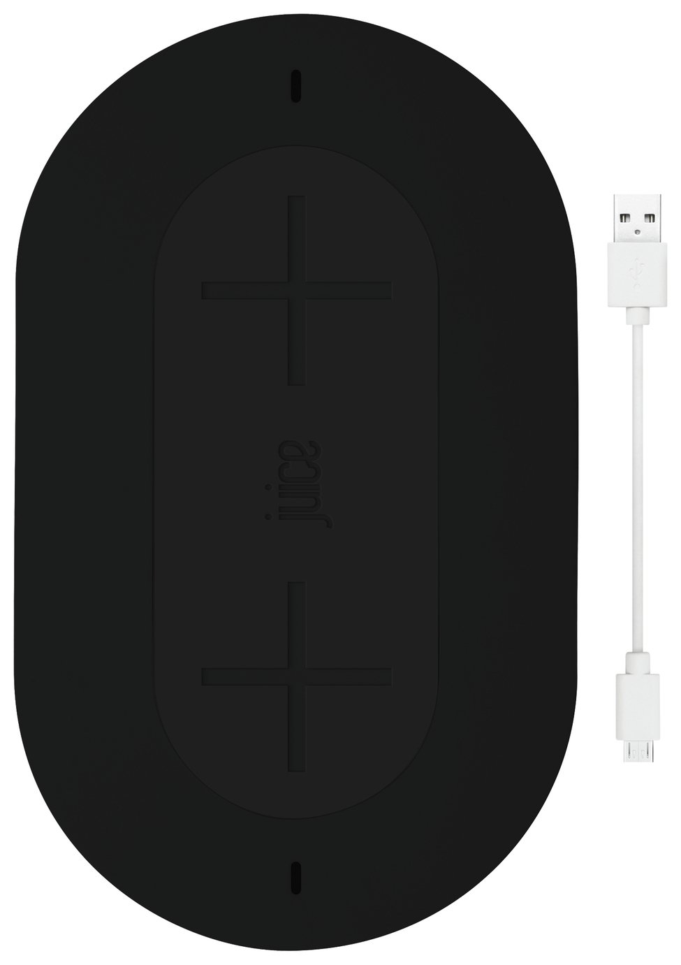 Juice Duo Pad 10W Qi Enabled Wireless Charger - Black