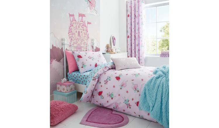 Buy Catherine Lansfield Fairies Pink Bedding Set Single Argos