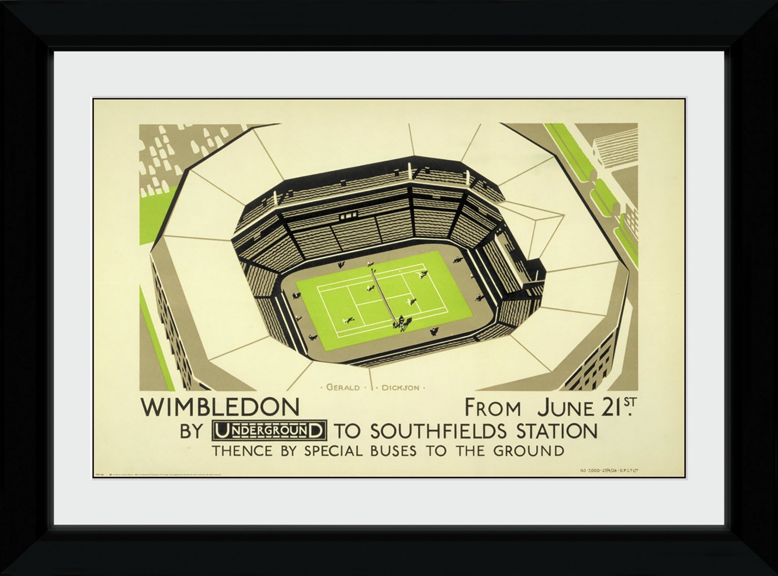 TFL Wimbledon 50x70cm Framed Print review