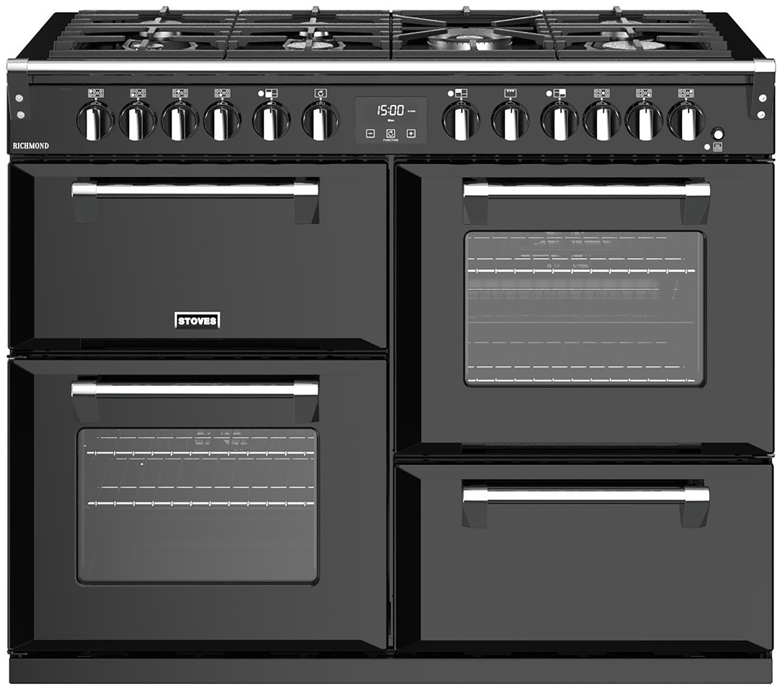 Stoves Richmond S1100DF Dual Fuel Range Cooker - Black