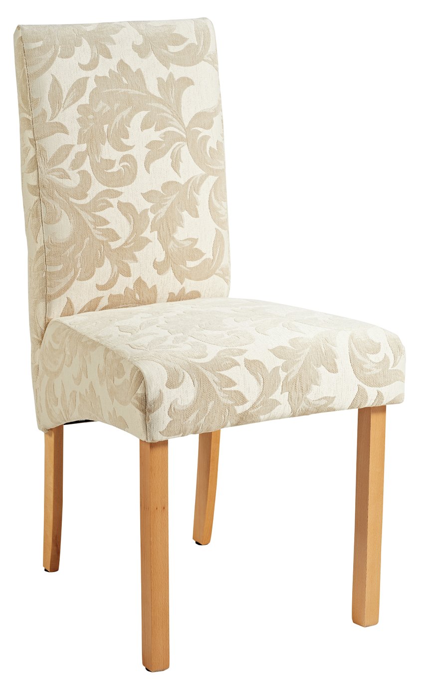 Argos Home Clifton Extendable Table & 6 Chairs Cream Damask Reviews